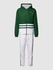 Lacoste Trainingspak in colour-blocking-design Groen