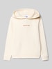 Jack & Jones Hoodie mit Label-Stitching und Känguru-Tasche Offwhite