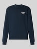 HUGO Blue Regular fit sweatshirt van zuivere katoen model 'Nespon' Donkerblauw