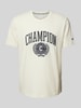 CHAMPION T-Shirt mit Label-Print Offwhite