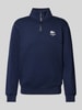 Lacoste Sweatshirt met opstaande kraag, model 'HERITAGE' Donkerblauw