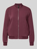 VERO MODA Regular fit blouson met ritssluitingdetail Donkerrood