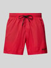 HUGO Badehose mit elastischem Bund Modell 'HAITI' Rot