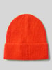 ICHI Strickmütze mit breitem Umschlag Modell 'IAIVO' Orange