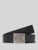 CK Calvin Klein Riem van echt rundleer Zwart