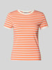 Tom Tailor Denim Regular Fit T-Shirt aus Baumwoll-Mix Koralle