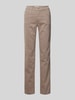 Angels Stoffen broek met 5-pocketmodel, model 'CICI' Beige