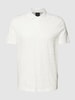 ARMANI EXCHANGE Poloshirt mit Label-Strukturmuster Offwhite