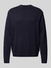 Jack & Jones Premium Strickpullover mit Stehkragen Modell 'MILANO' Dunkelblau