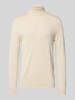 Only & Sons Regular Fit Rollkragenpullover aus Viskose-Mix Modell 'WYLER' Beige