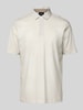 ARMANI EXCHANGE Poloshirt mit kurzer Knopfleiste Offwhite