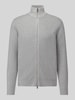 Selected Regular Fit Strickjacke aus reiner Baumwolle Modell 'DANE' Hellgrau