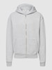REVIEW Sweatjacke mit Kapuze Hellgrau meliert