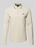 BOSS Green Regular Fit Poloshirt mit Label-Stitching Beige