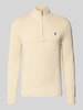 Polo Ralph Lauren Schipperstrui met labelstitching Offwhite