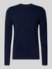 Christian Berg Men Strickpullover aus Wolle-Kaschmir-Mix Marine