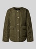 Vero Moda Regular fit gewatteerd jack met enkele knoopsluiting, model 'MILLIE' Olijfgroen