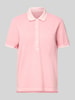 Gant Poloshirt mit kurzer Knopfleiste Pink