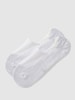 camano Sneakersocken mit Label-Detail Modell 'INVISIBLE' Weiss