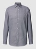 SEIDENSTICKER REGULAR FIT Koszula biznesowa o kroju regular fit z fakturowanym wzorem Granatowy