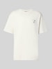 ONLY & SONS Oversized t-shirt z czystej bawełny model 'PEANUTS' Złamany biały