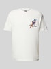 Tommy Jeans Relaxed Fit T-Shirt mit Logo-Stitching Modell 'NOVELTY' Offwhite