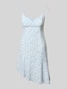 Review Minikleid mit Herz-Ausschnitt Weiss