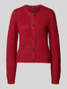 Vero Moda Regular fit gebreid jack met wol, modell 'NOVAH' Bordeaux