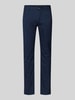 Christian Berg Men Straight Leg Chino mit Strukturmuster Marine