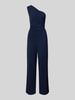 Swing Jumpsuit met one shoulder-band Marineblauw