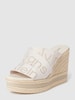 Calvin Klein Jeans Wedges met labelprint Wit