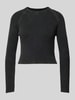 Vero Moda Regular fit gebreide pullover met verwassen look, model 'REAL' Antraciet