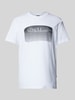 G-Star Raw T-shirt met geribde ronde hals Wit