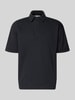Lindbergh Oversized Poloshirt mit Polokragen und Label-Detail Black
