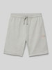 Dickies Regular Fit Sweatshorts mit Label-Print Modell 'MAPLETON' Hellgrau Melange