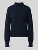 Samsøe Samsøe Sweter o kroju regular fit z mieszanki wełny i alpaki model 'Nola' Granatowy