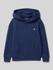 Polo Ralph Lauren Kids Hoodie met labelstitching Marineblauw