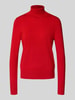 Christian Berg Woman Gebreide pullover met ribboorden Rood