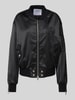 Original Bombers Bomberjacke mit Label-Stitching Black