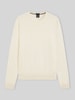 BOSS Regular Fit Strickpullover aus reinem Kaschmir Modell 'EMIGLIORE' Offwhite