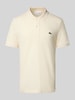 Lacoste Slim Fit Poloshirt aus reiner Baumwolle Offwhite