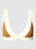 Mymarini Bikini-Oberteil in Two-Tone-Machart Modell 'LADY TOP' Dunkelgelb