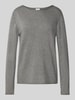 s.Oliver RED LABEL Regular Fit Strickpullover aus Baumwoll-Viskose-Mix Anthrazit