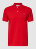 Lacoste Poloshirt met logostitching Rood