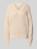 Selected Regular fit pullover van katoenmix model 'SELMA' Offwhite