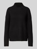 Pieces Loose Fit Strickpullover mit Mock Neck Modell 'TULLE' Black