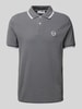 SERGIO TACCHINI Regular Fit Poloshirt mit Logo-Stitching Modell 'SERGIO' Hellgrau