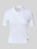 Calvin Klein Jeans Slim fit poloshirt met labeldetail Wit