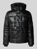 Tom Tailor Gewatteerd regular fit jack met afneembare capuchon Zwart