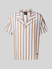 BOSS Relaxed Fit Freizeithemd mit Resortkragen Beige